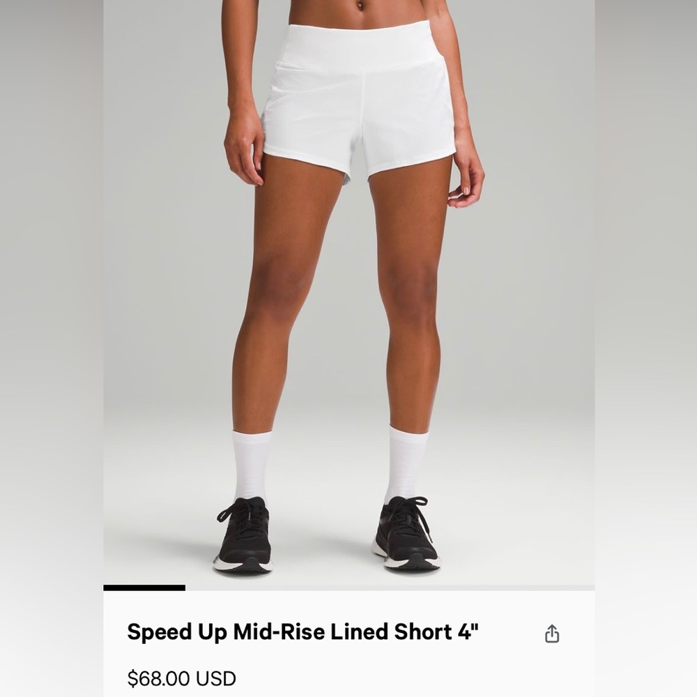 Lululemon Speed Up Mid-rise Lined Short 4” | Size 4